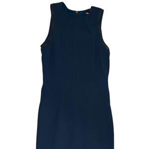 Rachel Roy Navy blue sleeveless dress with gold lining